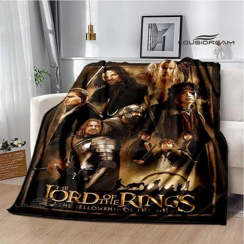L-Lord of the Rings printed blanket Warm Flannel Blankets Soft and Comfortable Home Travel Blanket bed linings Birthday Gift
