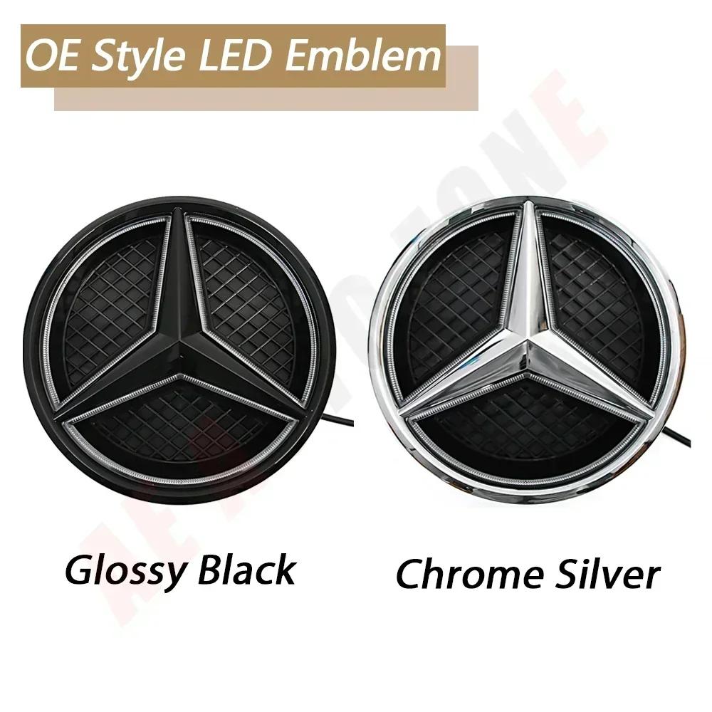Car Sticker 2025 Hot For Mercedes Benz 3D Mirror Front Grille Emblem For Mercedes Benz A/B/C/E/S/R/ML/SL W176 W246 W205 W212 W20
