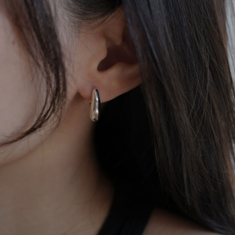 Youngglow Silver925 Arc Earrings (2color)