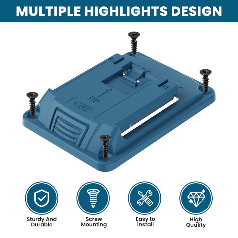 Wall Mount Electric Tool Holder For 18V Wall Power Mount Storage Battery Bracket Fixing Newest Drill Holder Slots Stand
