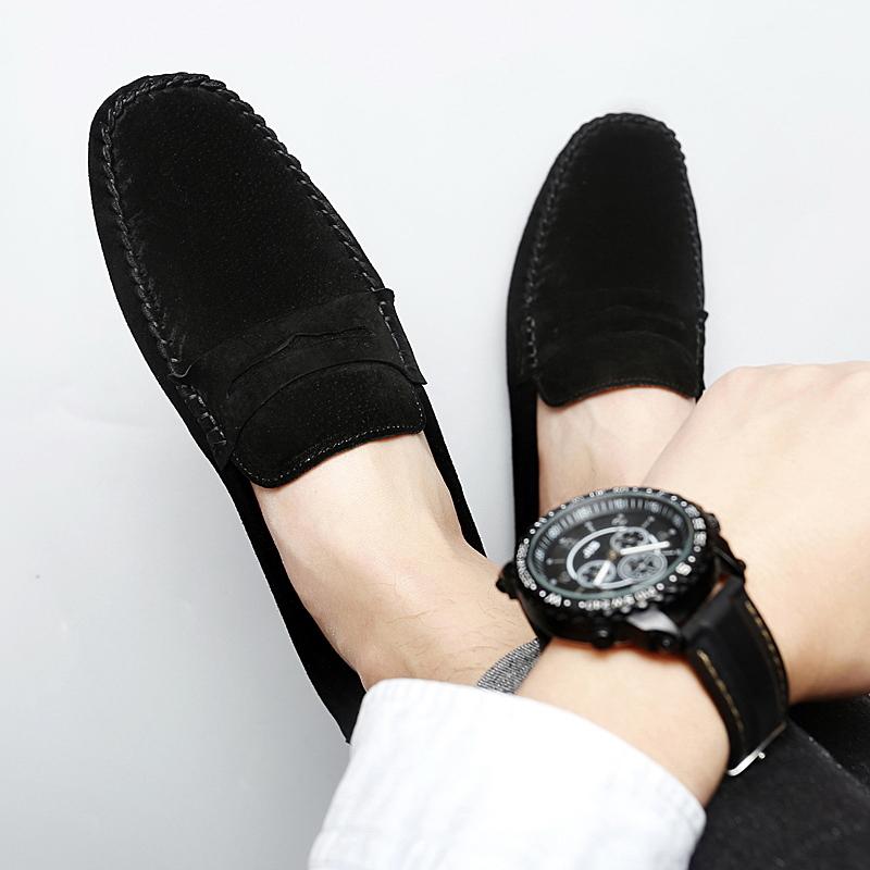 Fashion Newest Men'S Shoes Genuine Leather Loafers Men Casual Flats Driving Shoes For Man Business Slip On Boat Shoes Male Mocassim