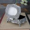 Antique Design Jewelry Storage Box Protective Alloy Frame Portable Size For Bridal Accessories Home Decoration