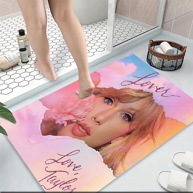 Taylor Swift Lover Album Artwork Carpet Rug Soft Washable Antislip Home Living Room Sofa Mats Personalized Christmas Rug