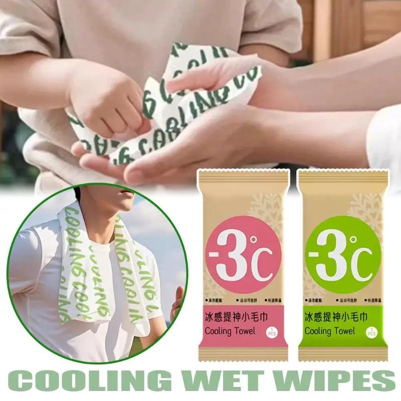 5/10PCS Summer Mint Cooling Towel Instant Ice Cold Towel Sweat Wicking Reusable Mosquito Repellent Towel for Outdoor Sports Travel