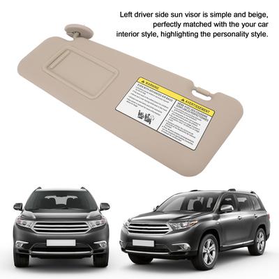 Car Sun Visor Front Left Sun Visor 74320 48180 E0 Driver Side Sun Visor for  2008‑2013 Beige Driver Side Sun Visor