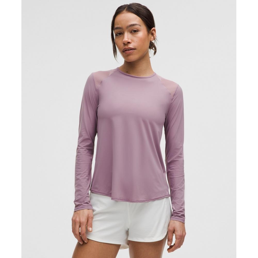 

Lululemon Sculpt Long Sleeve Shirt Lavender Lux 8