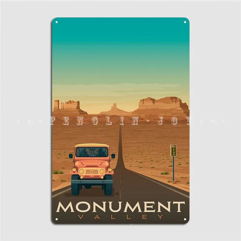 

Monument Valley Poster Metal Sign Custom Club Bar Wall Mural Wall Decor Tin Sign Poster 20x30cm