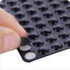 100PCS Self-Adhesive Anti-Collision Bumpers Furniture Silencing Pads Rubber Dots for Cabinet Door Drawers Windows Stainless Steel Fast Delivery