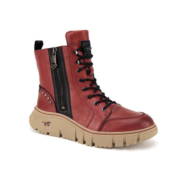 Mustang 1499-602-5 Red Ankle Boots