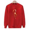 Sweat à capuche tendance pour homme avec imprimé cheval, manches longues, col rond, pour l'automne/l'hiver