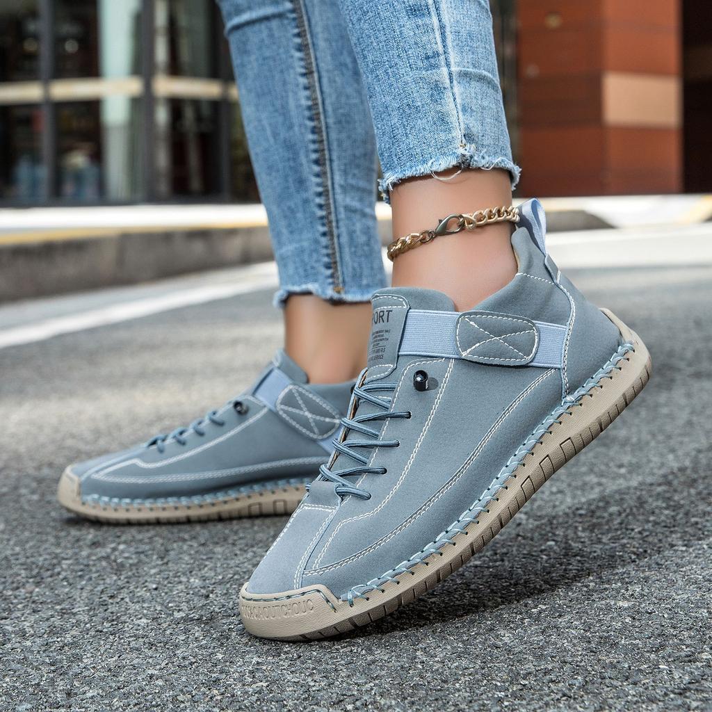 Fashion Best-selling Hand-stitched Women's Shoes, Ox Tendon Soft-soled Mom Shoes, Autumn and Winter Flat Single Shoes, Casual Shoes