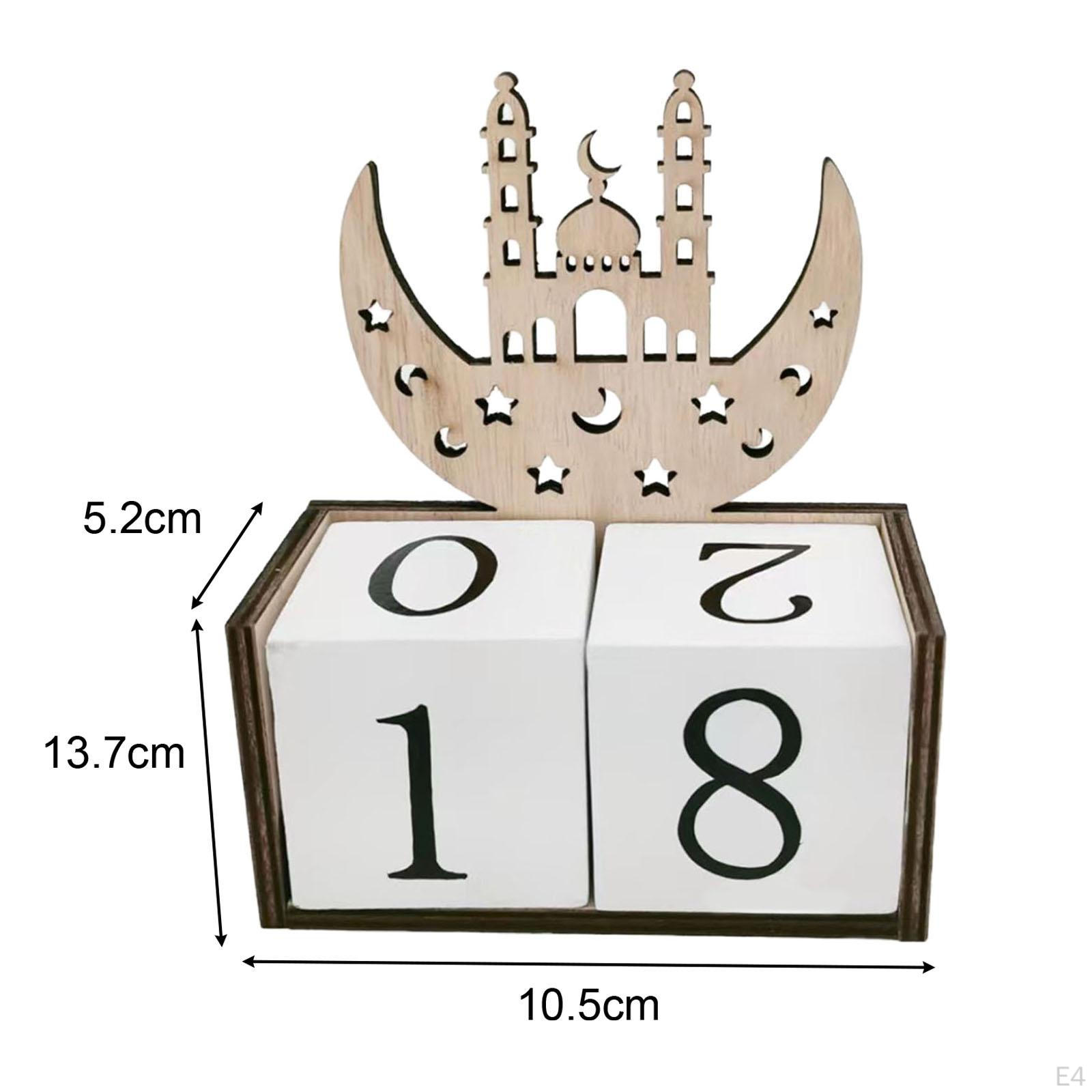 Ид Адвент календарь Мубарак украшения Рамадан подарок художественные поделки деревянный — фото 5