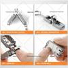 Mini Foldable Nail Clipper with Keychain - Portable Flip-Top Kitten Design