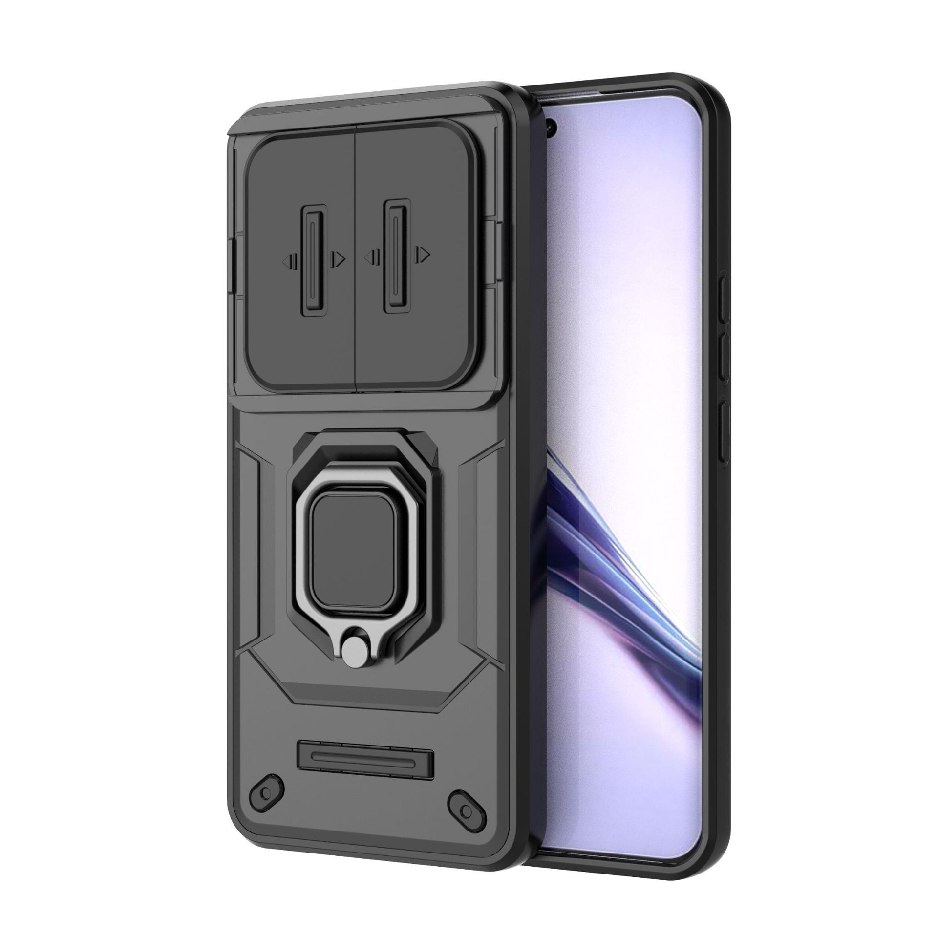 

Oppo Realme 13 Pro Phone Case,Military-Grade Magnetic Kickstand Phone Case Cover for Oppo Realme 13 Pro чёрный