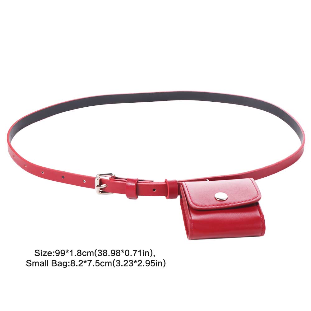 PU Belt Waist Bag Korean Style Women Belt Bag Portable Women Waist Bag  Outdoor