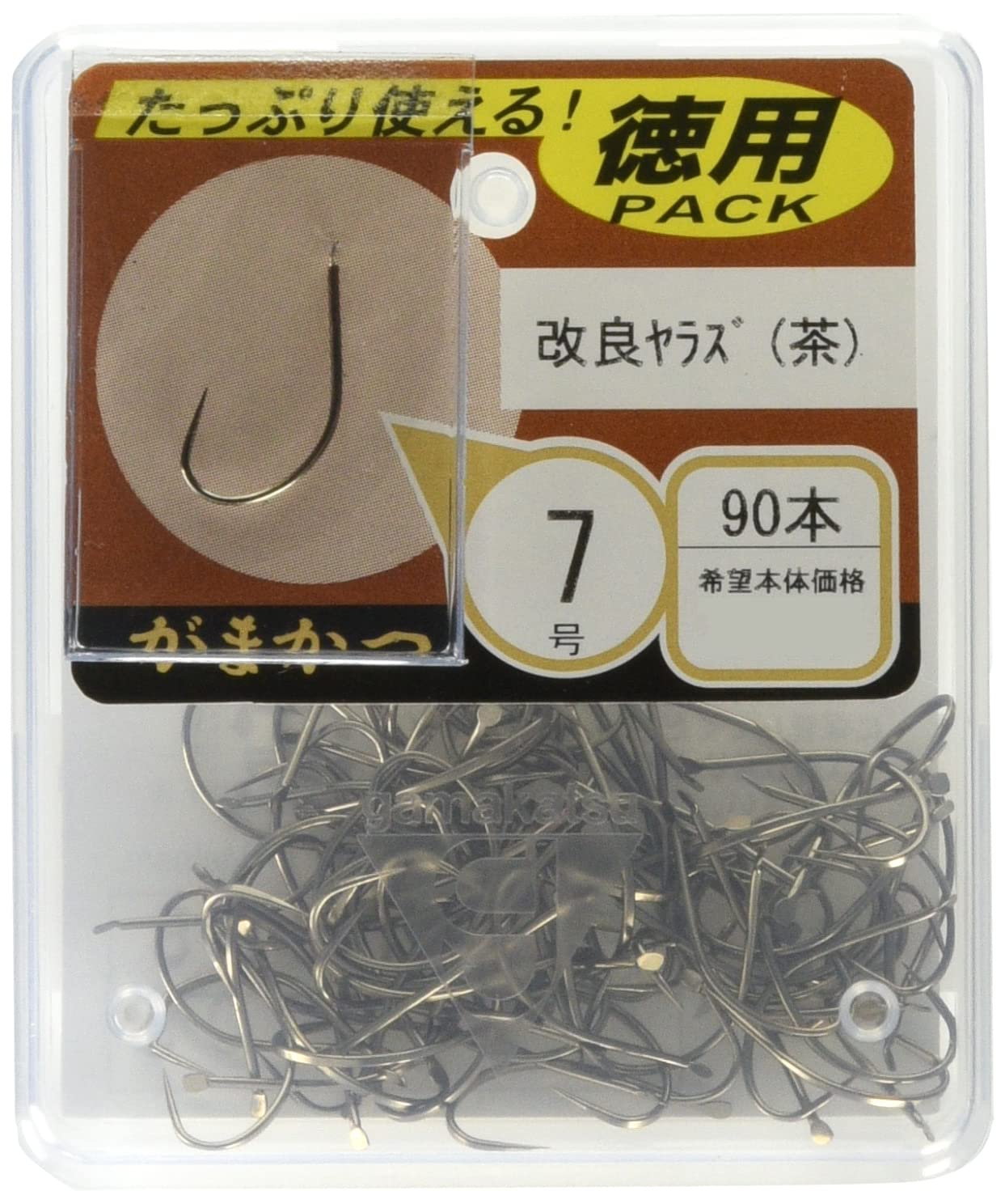 Gamakatsu одинарный крючок улучшенный Yarazu коричневый в коробке №. 5 No. 5