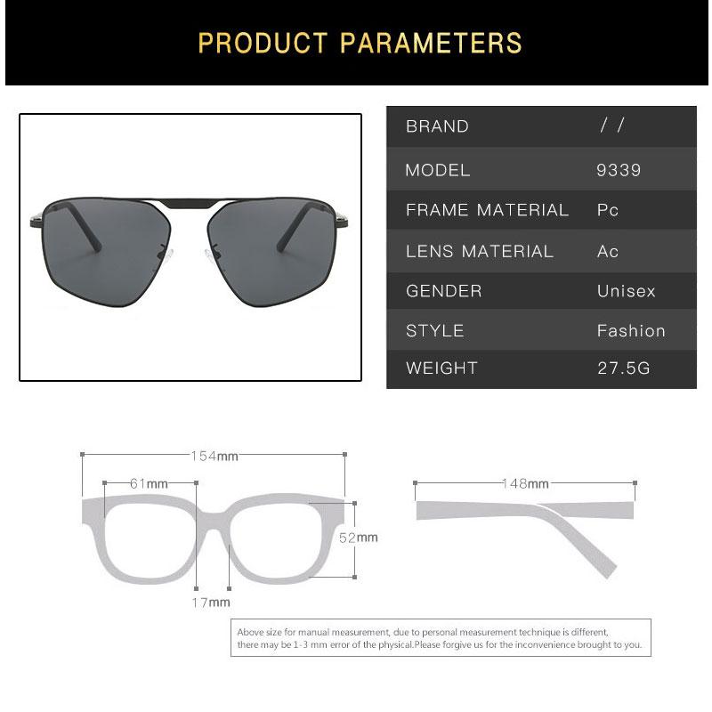 New Pilot Sunglasses Women Men Vintage Outdoor Metal Frame  Fashion Brand Designer Black Sun Glasses