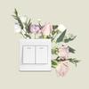 Kg189 Painted Green Plants Flowers Bedroom Living Room Entrance Hall Switch Stickers for Home Beautification