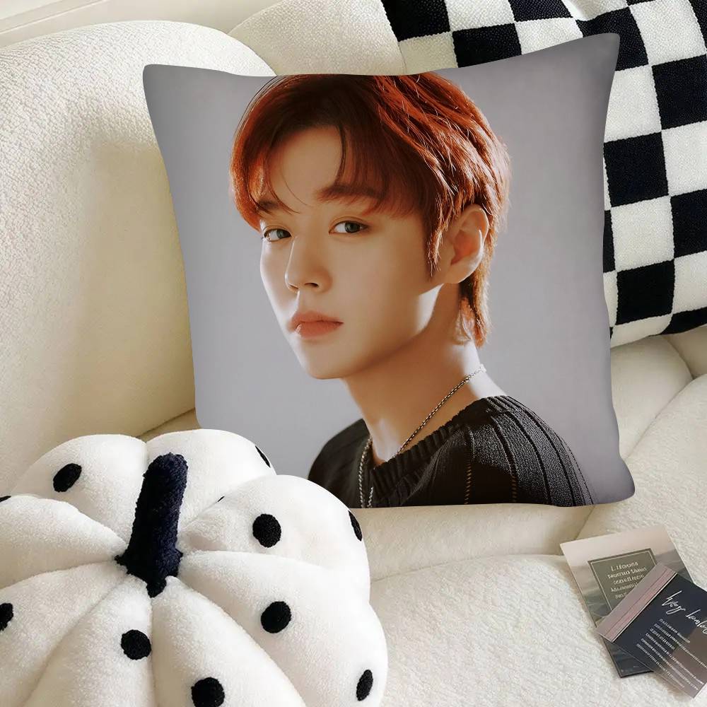 Park Jihoon K-pop Kissenbezug Mode Quadratischer Kissenbezug Schlafzimmer Sofa Raum Ins Dekoration Freizeit