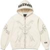 Supreme Y's by Yohji Yamamoto Zip Up Hooded Sweatshirt White
