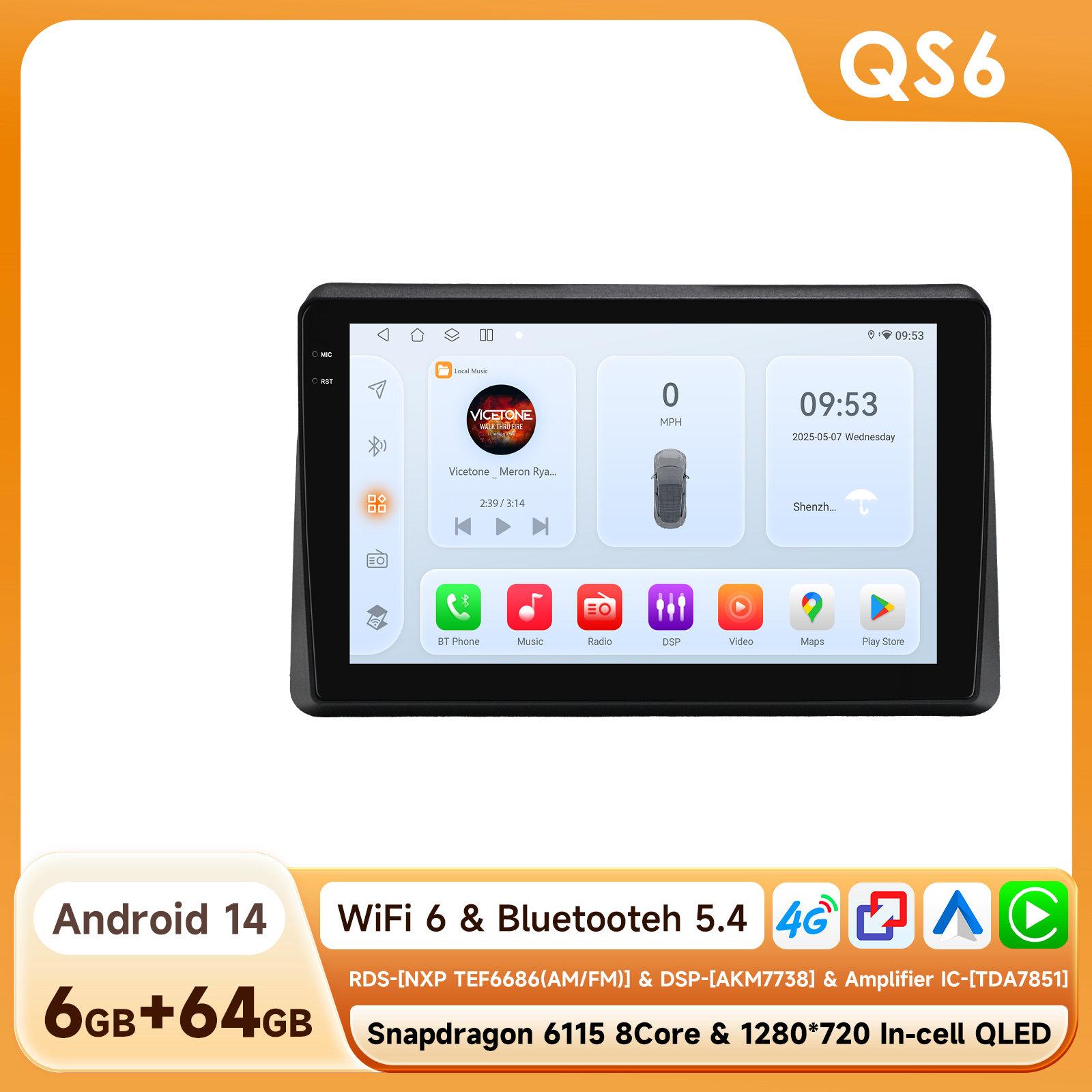 

Hizpo Snapdragon Интеллектуальный экран Беспроводной Carplay Android Auto Радио для Renault Master 2019 2020 2021 2022 Автомобильный мультимедийный плеер GPS-навигация QS6 8Core 6G 64G