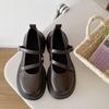 Mary Jane Women's Leather Shoes - 2023 Spring/Summer, Versatile Academy Style, Thick Sole, Low-Cut, Comfortable