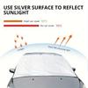 150*70cm Universal Car Windshield Snow Cover - Frost Ice Rain & Sun Protector for Most Cars & SUVs, 1PC Auto Windscreen Shield