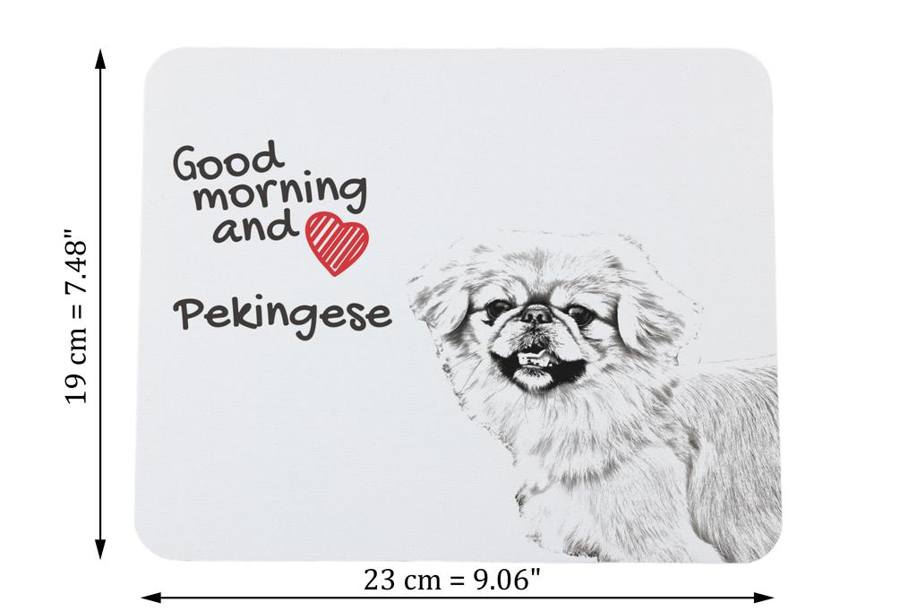 Pekingese, Pekinese, Peke - mouse pad with print, personalized dog-themed mouse pad, unique gadget for an office worker by Art-Dog brand