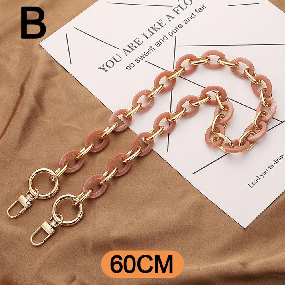 Replaceable DIY Removable Bag Handle Hardware Bag Chain Crossbody Bag Belt Acrylic Purse Strap