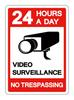 Hisun Tin Sign Vintage Assorted CCTV Video Surveillance Warning Tin Sign Set Retro  Security Camera Biological Hazard Metal Wall Art Rust