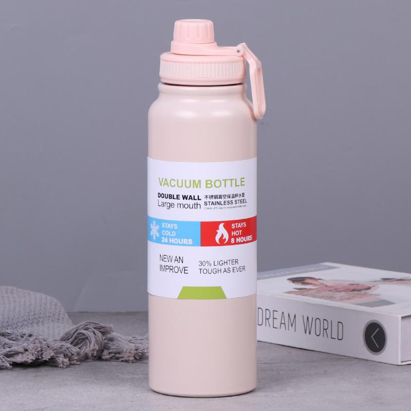 800ML 1000ML Outdoor Thermos Waterkoker Waterfles met Thee Filter 304 Roestvrij Staal Thermische Beker Lekvrije Fles Sport