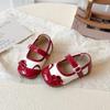 Spring-Autumn 2025 Girls' Toddler Princess Shoes: Soft Leather Korean Fashion for Ages 4-10