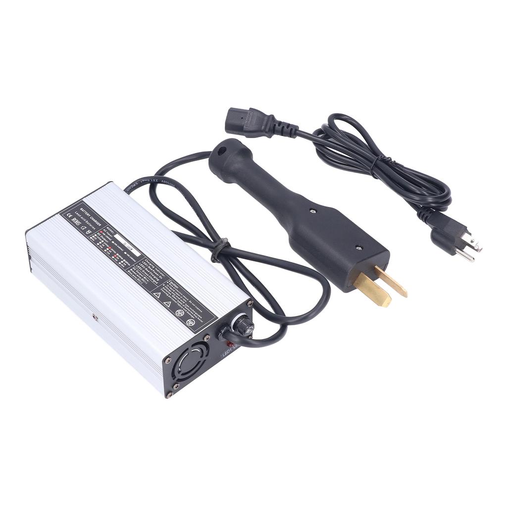 Club Car Battery Charger 36V 5A Octagonal Head   Silver Aluminium Replacement for EZGO