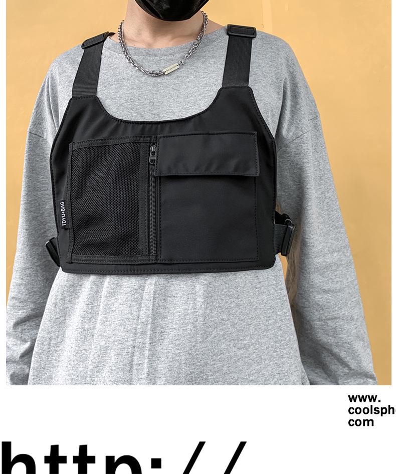 Trendy Hip-Hop Chest Bag: Functional Tactical Vest and Backpack
