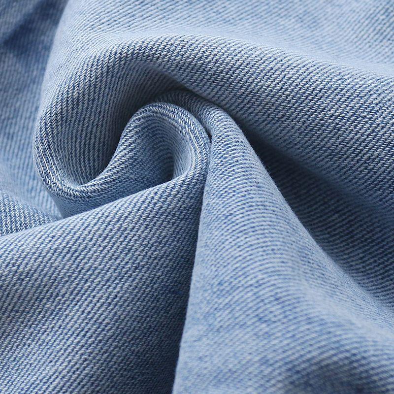 Straight Jeans Autumn New Foreign Trade Women clothes Natural Waist Zip-up Button Narrow Wide Leg Casual Pants 32508