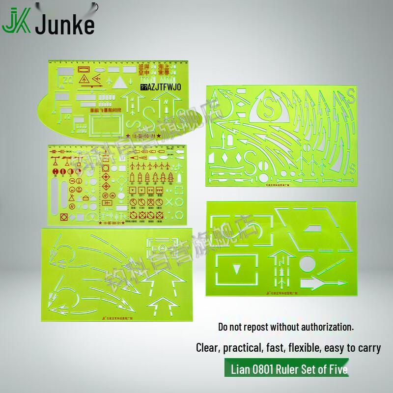 Junke 0801 Command Ruler 5-Piece Set