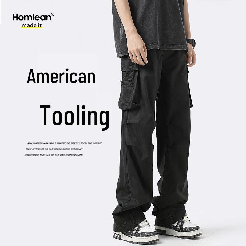 Homlean Men's American Techwear Cargo Pants