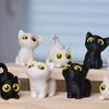 3D Printed Big-Eyed Cat Ornaments Mini Statues Miniature Cute Kitten Micro Landscape Crafts Small Ornaments Desktop Decoration