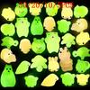 Glow In The Dark Mochi Squishy Animals Toys Bulk Cute Squeeze Fidget Stress Relief Sensory Birthday Party Favors Kids Boys Girls