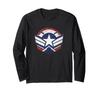 Falke und der WinterSoldat Captain America Stern Symbol Langarm T-Shirt