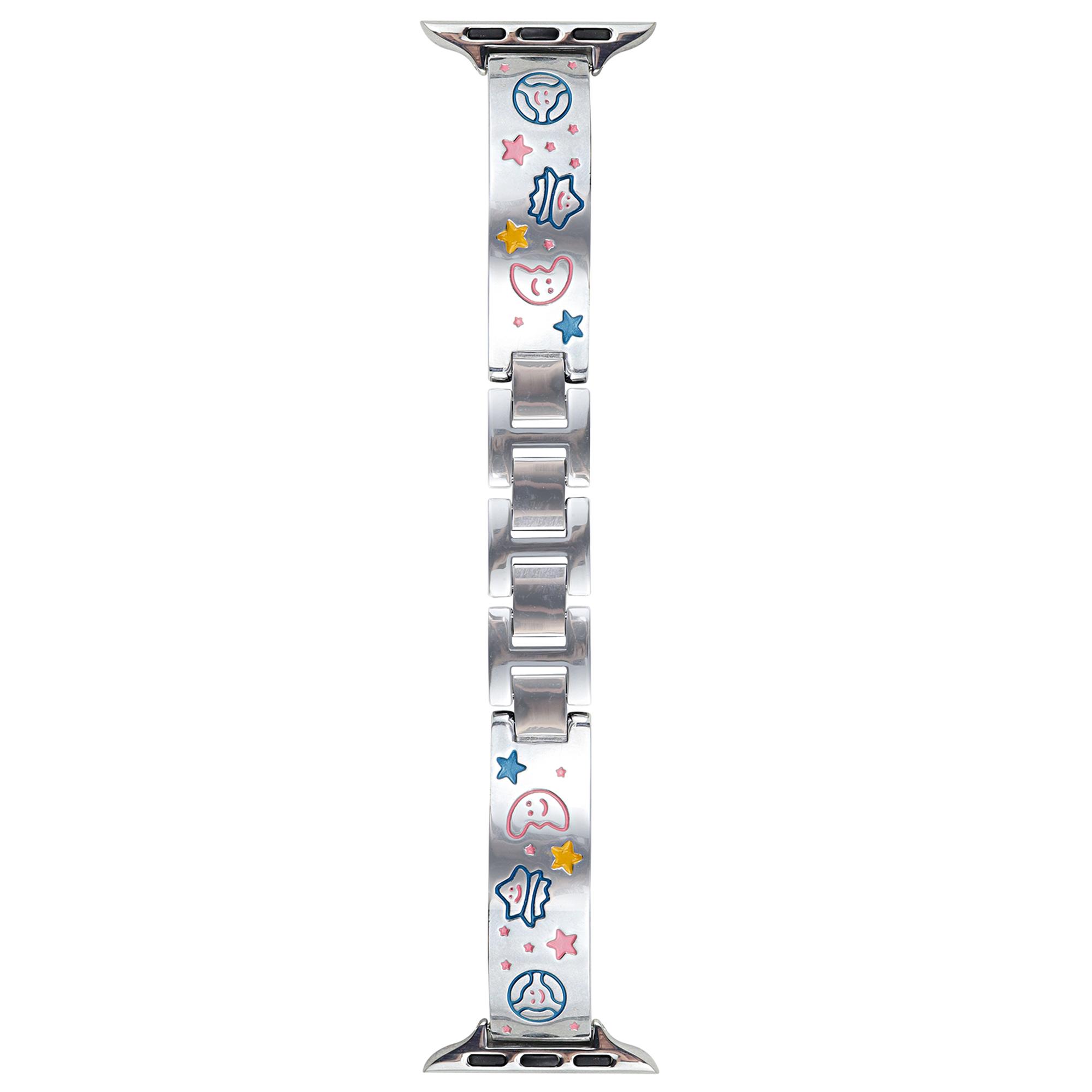 

Для Apple Watch Series 10 46мм/Ultra 2 Ultra 49мм/9 8 7 45мм/SE (2023) SE (2022) SE 6 5 4 44мм/3 2 1 42мм Металлический ремешок для часов Silver