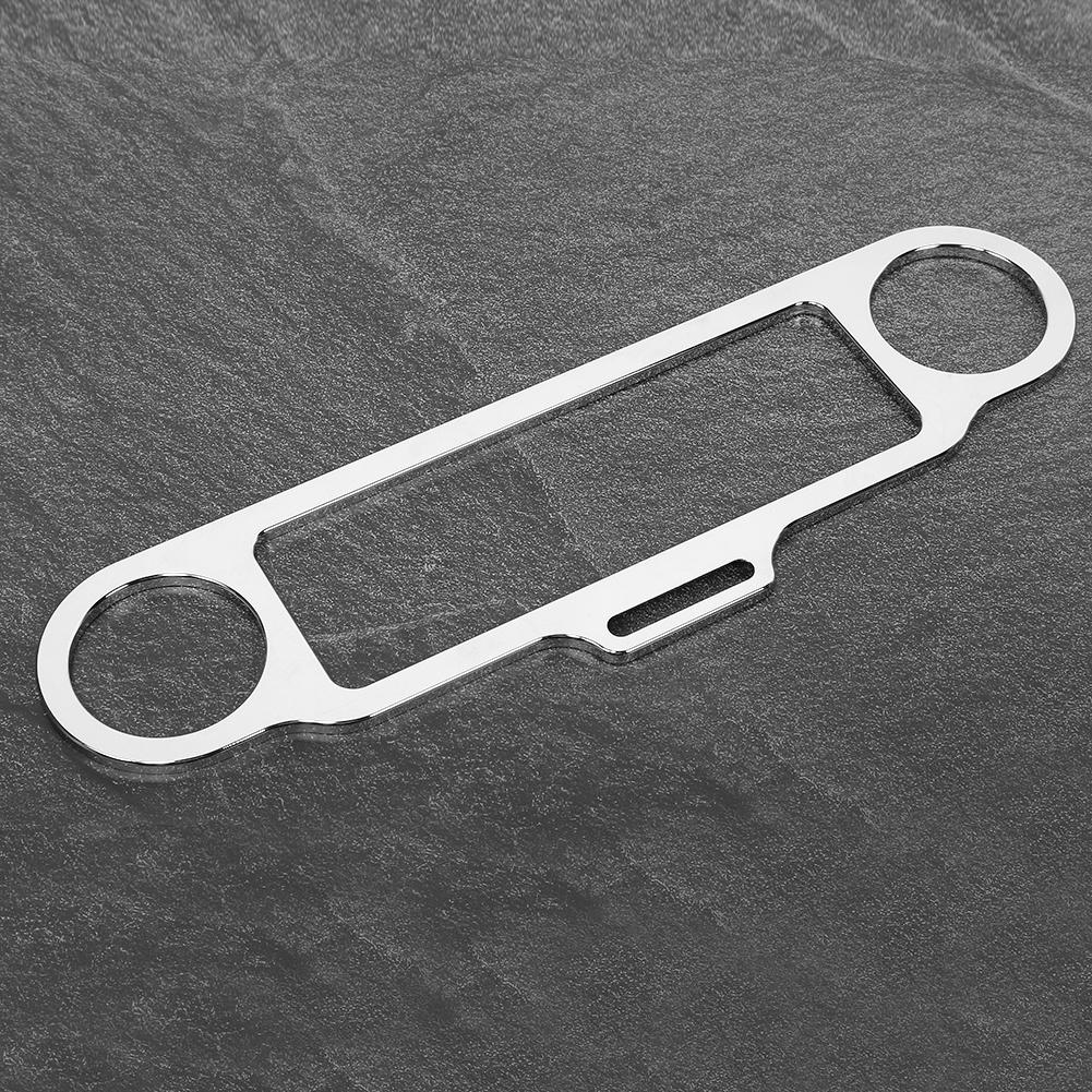 Motorcycle Instrument Trim Meter Gauge Decor Cover Bracket Fits for Trike 1986 UpSilver