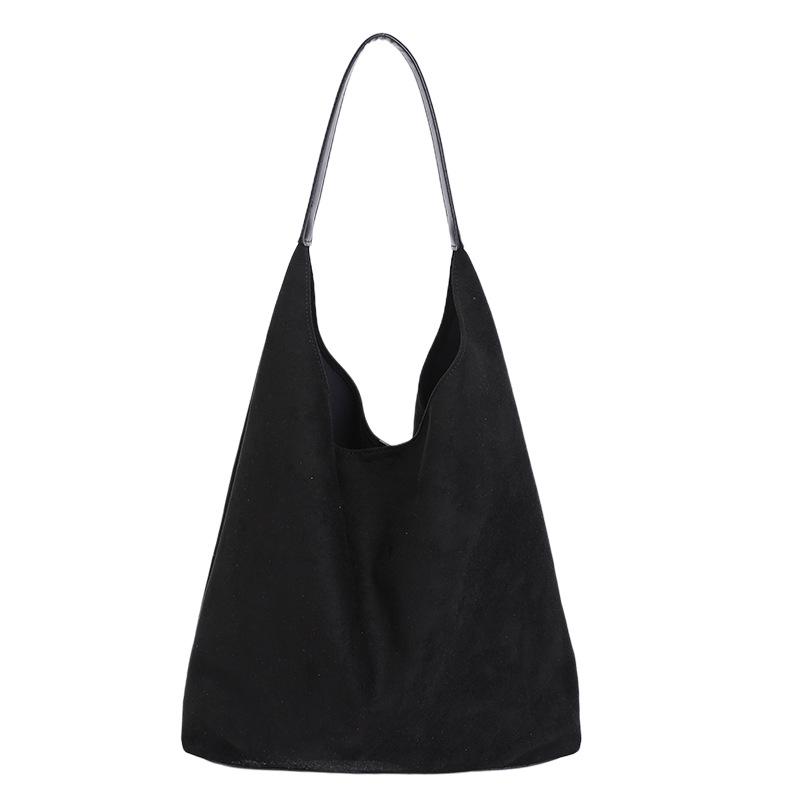 Harajuku Women's Canvas Tote Bag - Large Capacity, Solid Color, Crossbody & Mother-Child Style