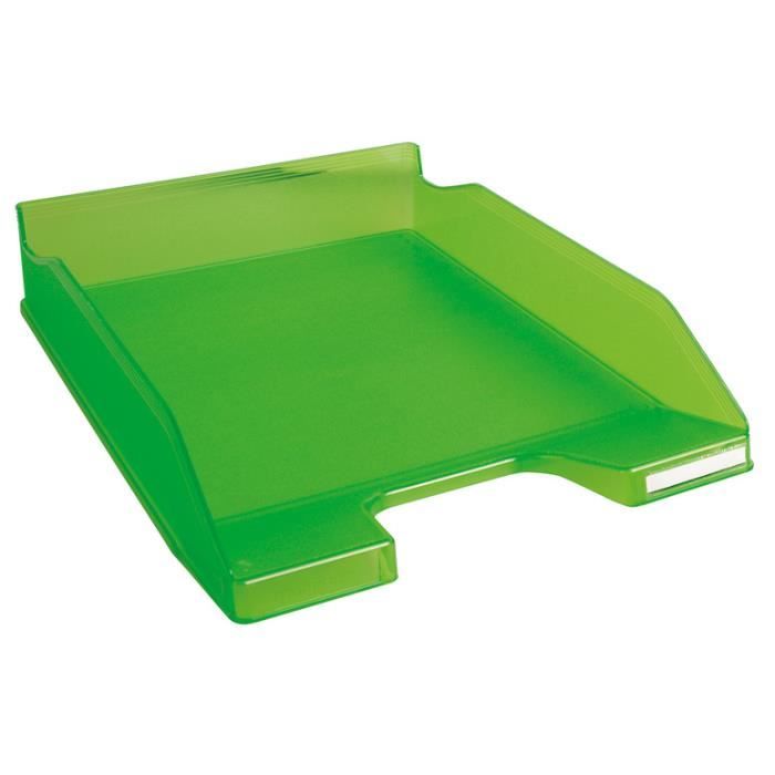 Corbeille-à-courrier - EXACOMPTA - MIDI-COMBO - Vert Pomme Translucide - Plastique - 2 Classic