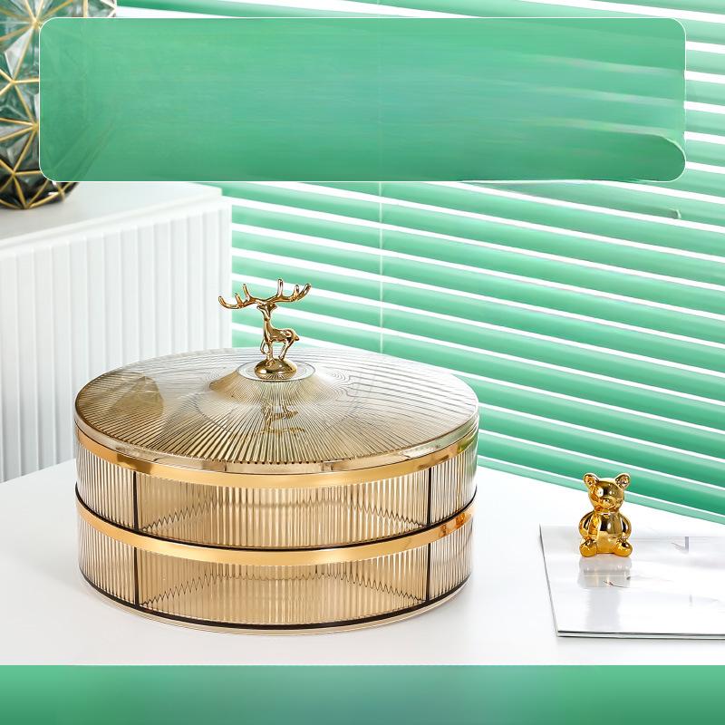 Fruit Plate Home Living Room Coffee Table Creative Modern New Light Luxury Fruit Snack Candy Plate Dried Fruit Storage Box