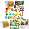 Plants Vs Zombies Childrens Toy Set With Storage Box 22 Pieces For Creative Play And Gift