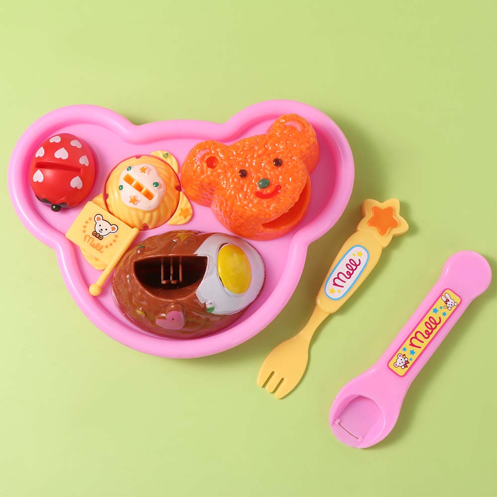 Fun Bear Box Play House Toys Early Education Pudding Feeding Set  Desktop Ornament