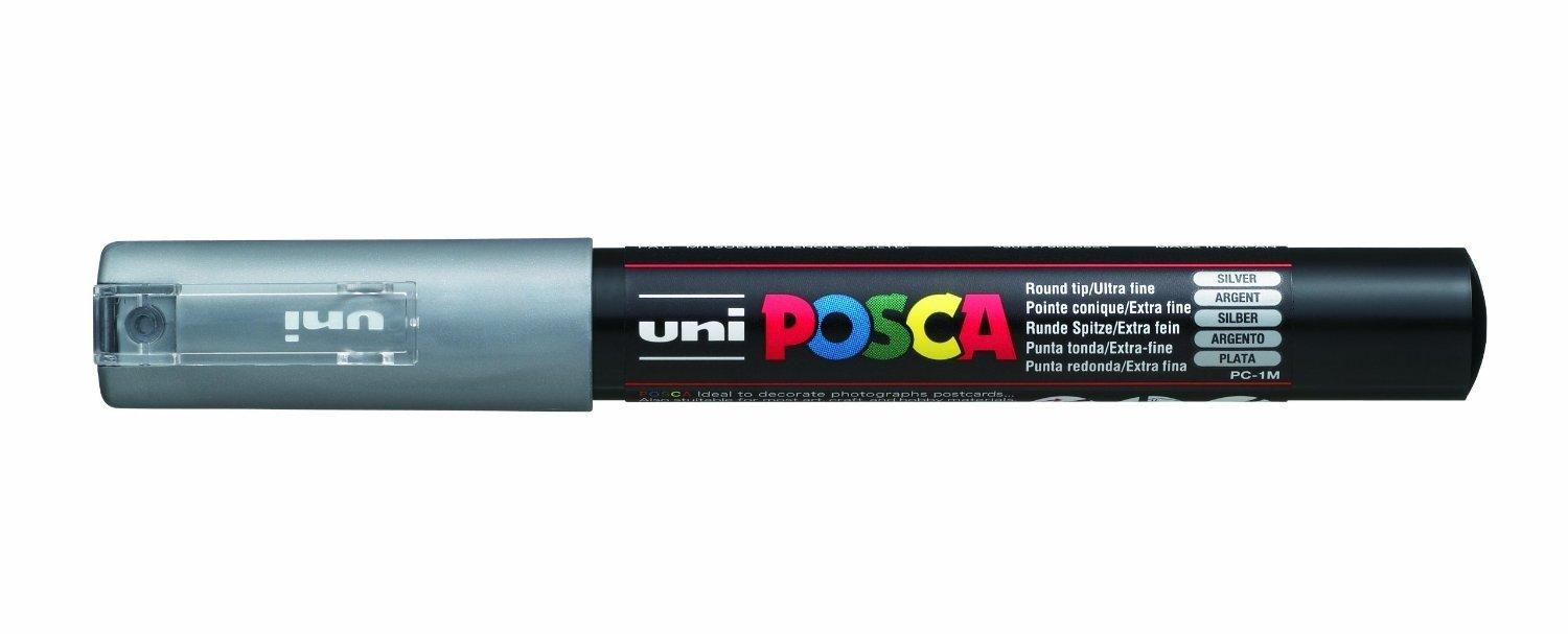 

Uni Posca Extra Fine (0.7mm) [Серебряные чернила] PC1M.26 серебряный