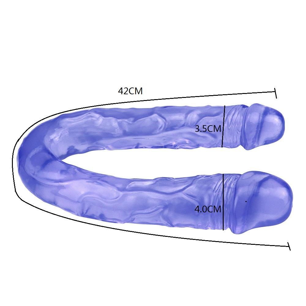 Soft Dildo Double Long Realistic Dildos RUNYU Cock Lesbian Vaginal Anal Plug Penis For Women Dildos Sex Toys