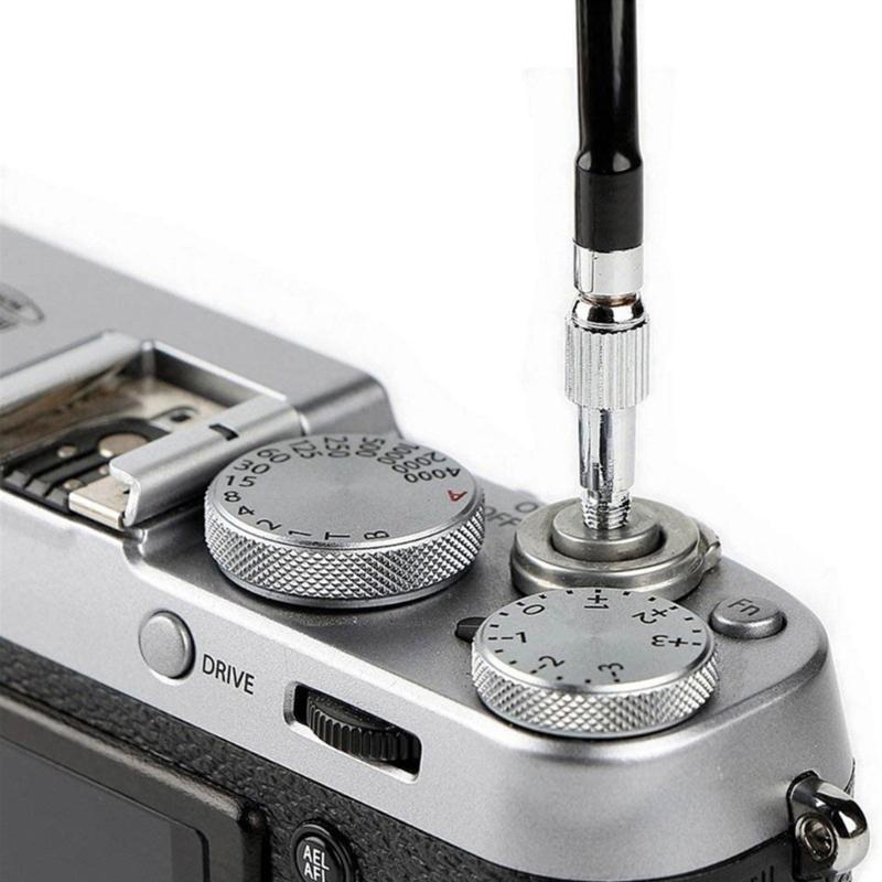 Cavo di Controllo Rilascio Otturatore Fotocamera 40cm/70cm/100cm Linea Otturatore Meccanica a Blocco Previene le Vibrazioni della Fotocamera